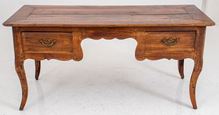 French Provincial Louis XV Style Fruitwood Desk