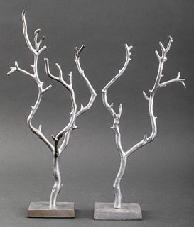 Modern Metal Jewelry Tree Sculptures, 2