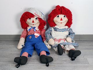 DANCING RAGGEDY ANN AND ANDY DOLLS