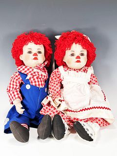 MARIE OSMOND RAGGEDY ANN AND ANDY DOLLS