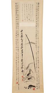 Important Hanging Scroll by Qi Baishi & Others