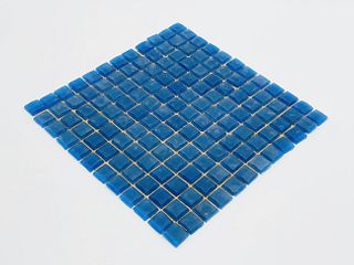 6 boxes of Cobalt Blue Glass Mosaic Tile Backsplash 1x1