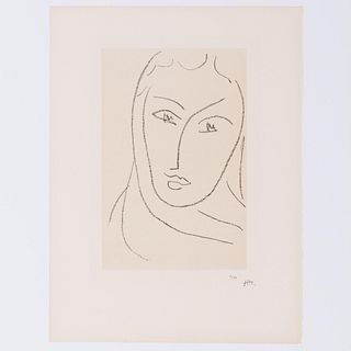 Henri Matisse (1869-1954): Jeune femme au foulard