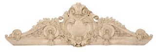 18th/19th C. French Baroque Style Crested Doorway