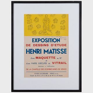 After Henri Matisse (1869-1954): Exposition de dessins d'Ã©tude