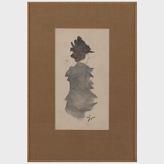 Jacques Villon (1875-1963): Portrait de femme