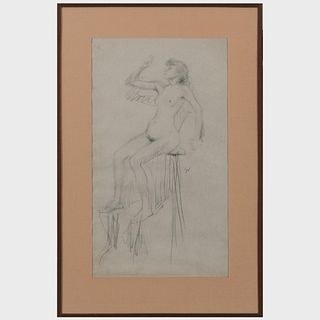 Jacques Villon (1875-1963): Femme nue