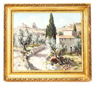 Lucien Potronat, "Montagnes Provençale", Oil