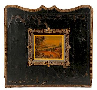 Manner Of Corot, "Environs De France", Mixed Media