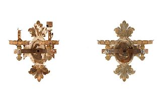 Pair, Continental Neoclassical Style Iron Sconces