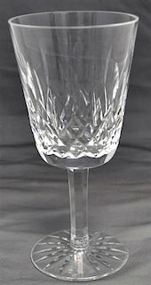 8 WATERFORD CRYSTAL LISMORE WATER GOBLETS