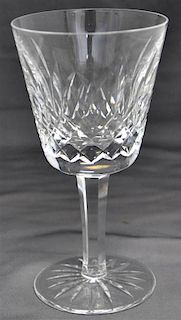 6 WATERFORD CRYSTAL LISMORE WINE GLASSES