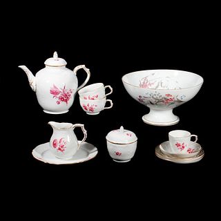 German Porcelain Partial Tea Set, and Limoges Bowl.
