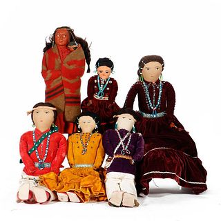 Collection of Navajo Dolls.