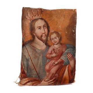 Painting of St. Joseph and Infant Jesus.