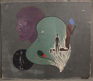 Attributed Victor Brauner, Oil on Canvas
