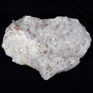 A Large Clear Quartz Crystal Cluster.