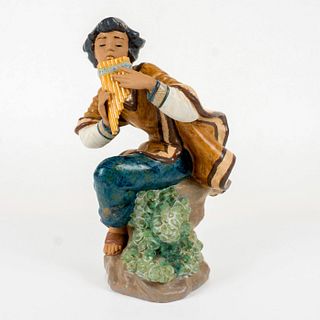 Andean Flute Player 1012174 - Lladro Porcelain Figurine