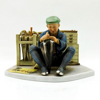 Franklin Porcelain Figurine, Japanese Umbrella Maker