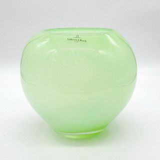 Villeroy & Boch Green Crystal Glass Vase Bowl