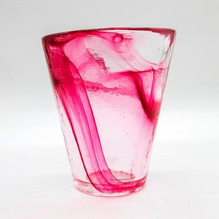 Kosta Boda Glass, Mine! Raspberry Swirl