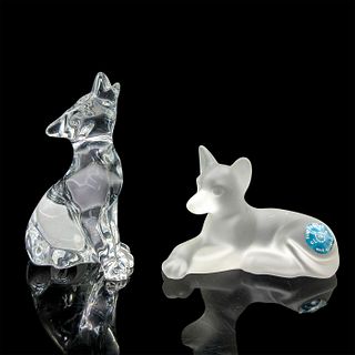 2pc Lenox Crystal Animal Figurines, Lord and Lady