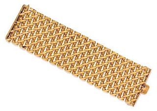 * An 18 Karat Yellow Gold Bracelet, Mod Depositato, 59.70 dwts.