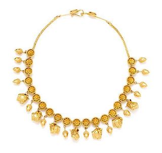 An 18 Karat Yellow Gold Necklace, Lalaounis, 57.90 dwts.