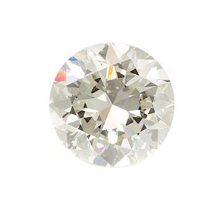 A 7.14 Carat Round Brilliant Cut Diamond,