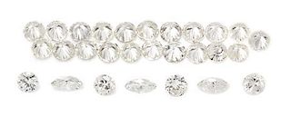 A Collection of 28 Loose Diamonds,