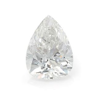 A 0.56 Carat Pear Shape Diamond,