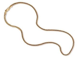 An 18 Karat Yellow Gold Link Chain Necklace, 37.10 dwts.
