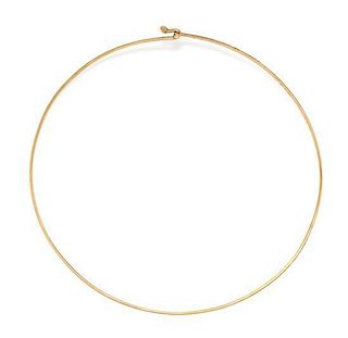 A 14 Karat Yellow Gold Collar Necklace, James Avery, 6.90 dwts.