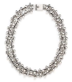 A Sterling Silver Necklace, Taxco, 114.00 dwts.
