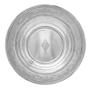 An American Silver Bowl, International Silver Co., Meriden, CT, Circa 1925, Wedgwood pattern, the everted rim chased with panels