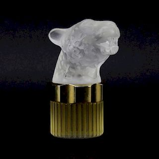 Lalique 3.3 fl. oz. Pour Homme Eau de Parfum Crystal Jaguar Head Bottle.