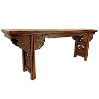 Large 19/20th Century Chinese Carved Altar Table.