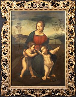 MADONNA & BABY RAPHAEL OIL PAINTING