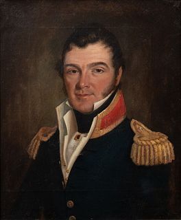 PORTRAIT OF CAPTAIN JAMES W HENDERSON, GOVERNOR OF TEXAS OIL PAINTING