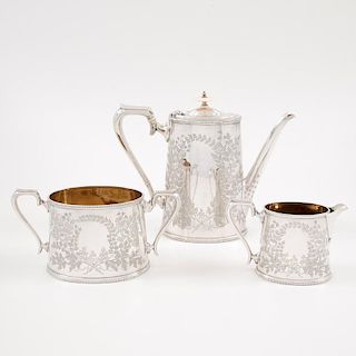 Frederick Wilson Co. Sheffield Silverplate Partial Coffee Service