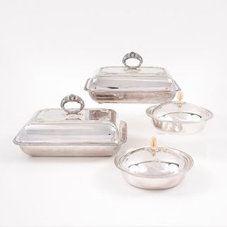 Silverplate Covered Serving Dishes