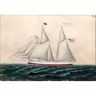Sailboat J.E. Gilmore, American School