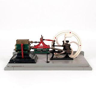 Painted Steam Engine Model