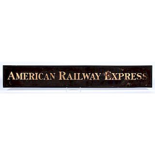 American Railway Express Wooden Sign