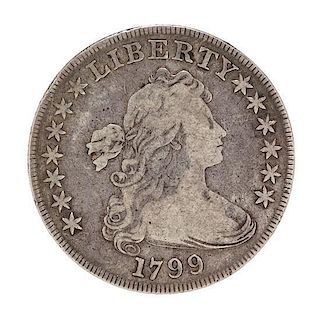A United States 1799 Draped Bust Silver Dollar