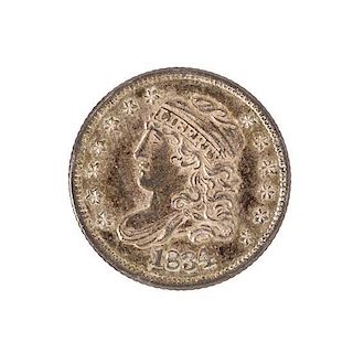 A United States 1834 Capped Bust Half-Dime