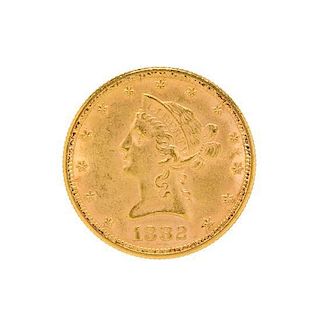 A United States 1882 Liberty Head $10 Gold Coin