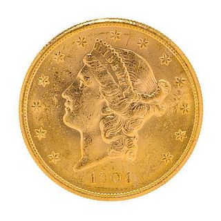 A United States 1904-S Liberty Head $20 Gold Coin