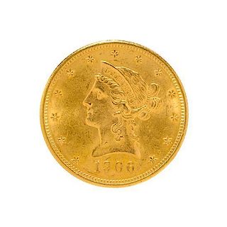 A United States 1906 Liberty Head $10 Gold Coin