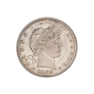 A United States 1906 Barber Quarter-Dollar Proof
